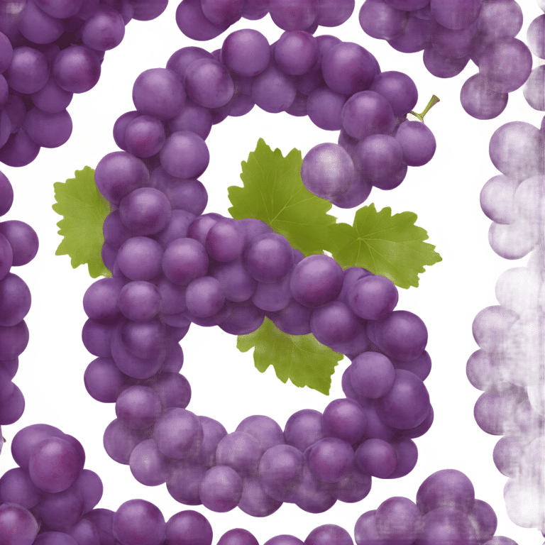 genmoji: Letter g made out of grapes