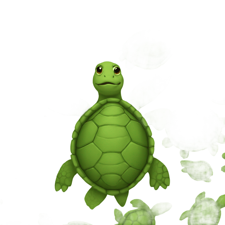 genmoji: Turtle named little turd