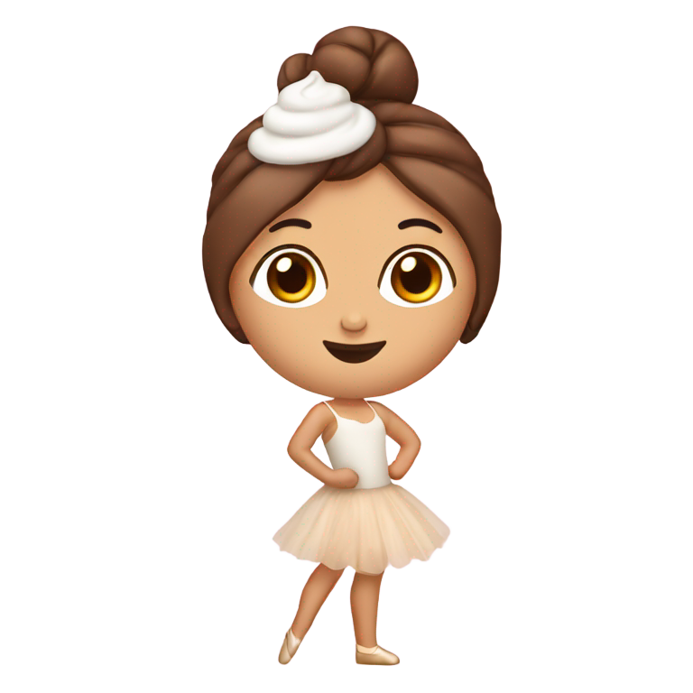 prompt: Ballerina dressed up as a cappucino