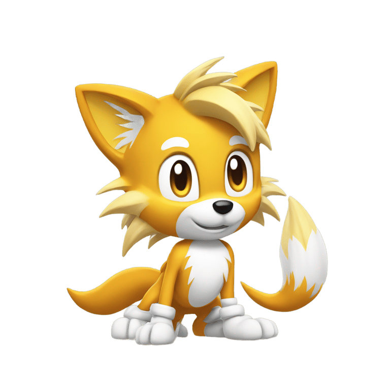 genmoji: Tails from sonic