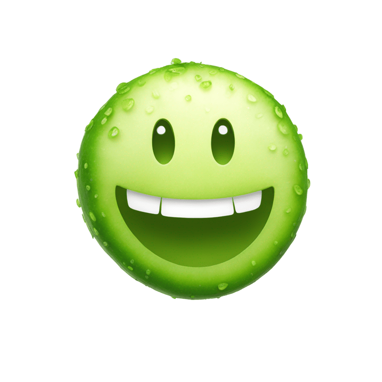 genmoji: smiley face with cucumber eyes" emoji WWDC24