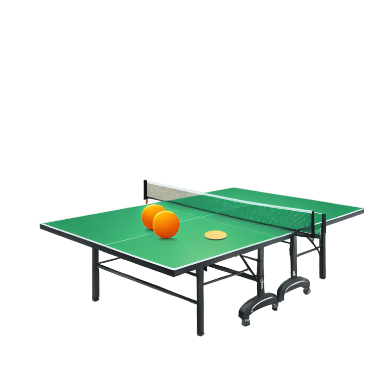 genmoji: table tennis with a small table