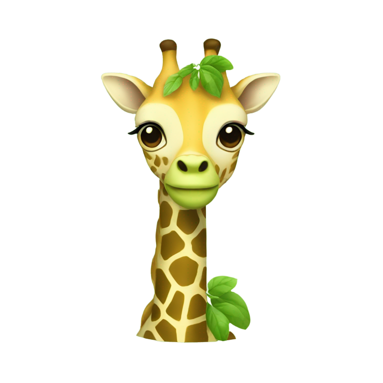 genmoji: A matcha giraffe