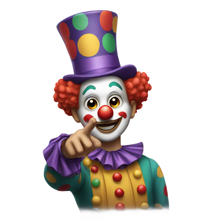 genmoji: 🤡🫵