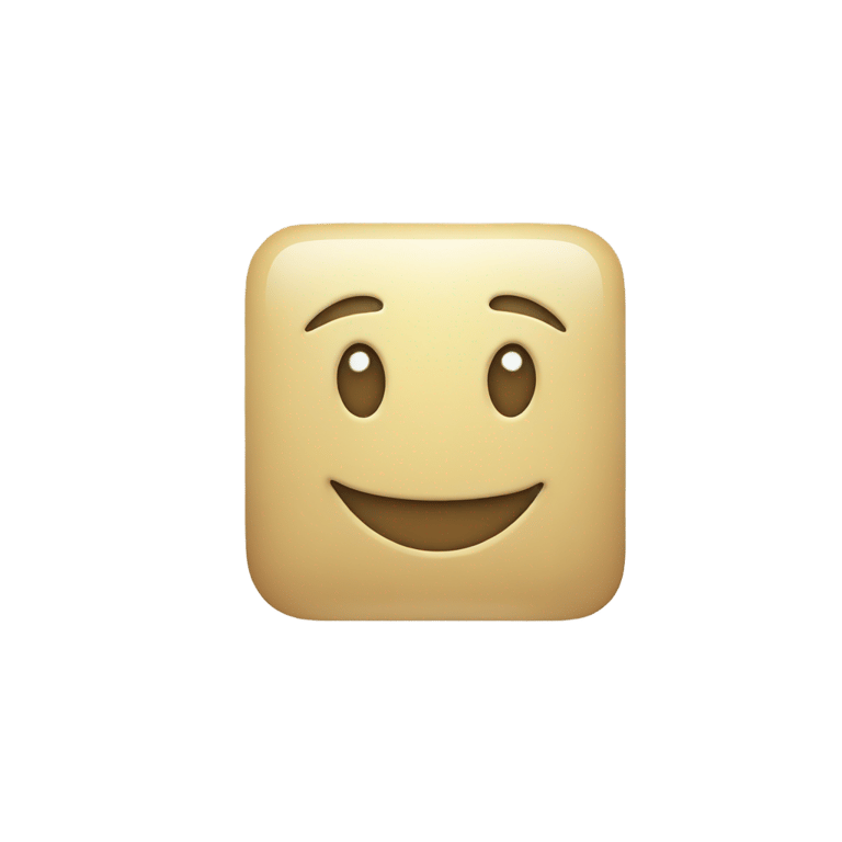 genmoji: Square smiley face