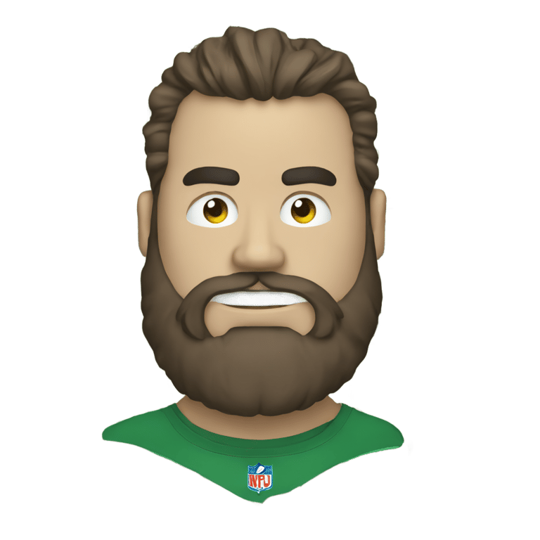 genmoji: Money with the face of Jason kelce