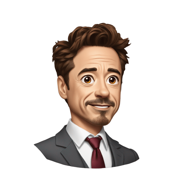 genmoji: Robert Downey Jr