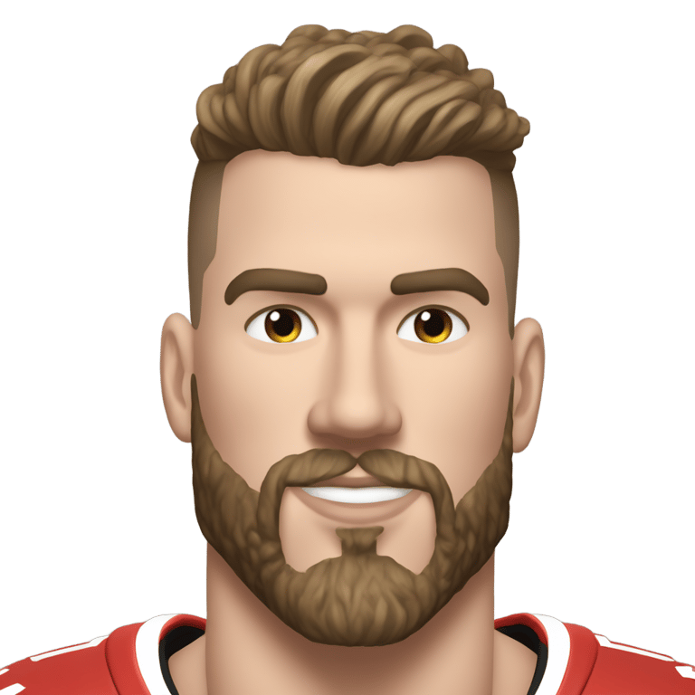 genmoji: 99% Travis Kelce 1% Taylor Swift