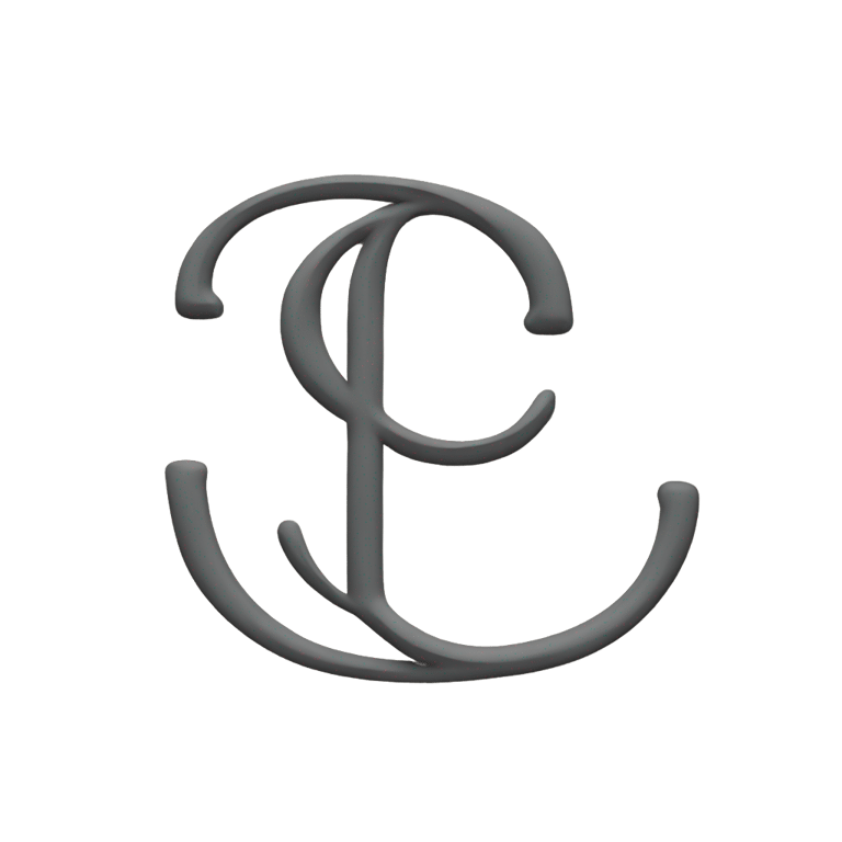 genmoji: Cursive letter c