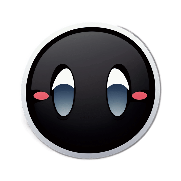 絵文字：横目で微笑む顔