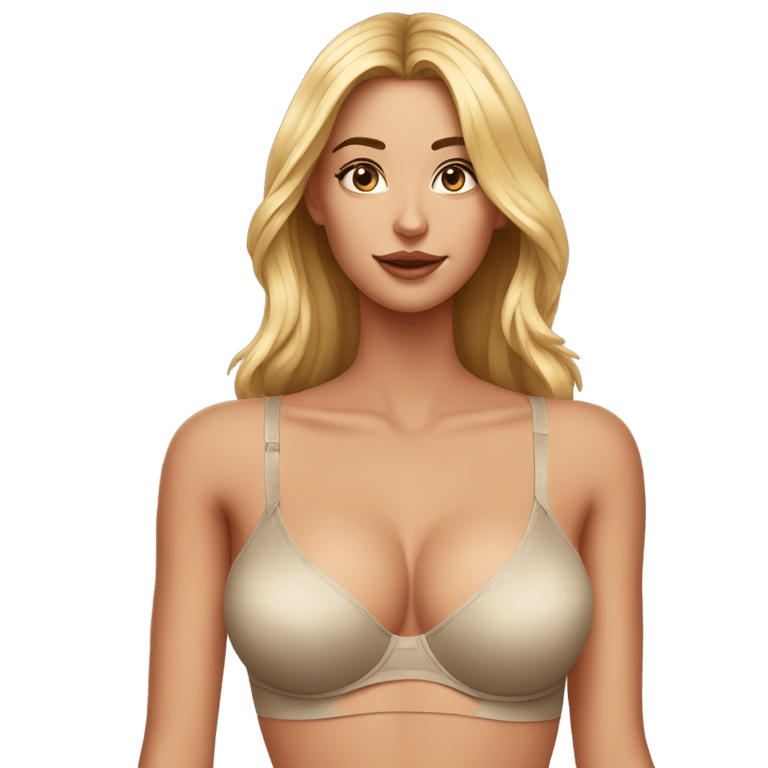 genmoji: hot girl with bra