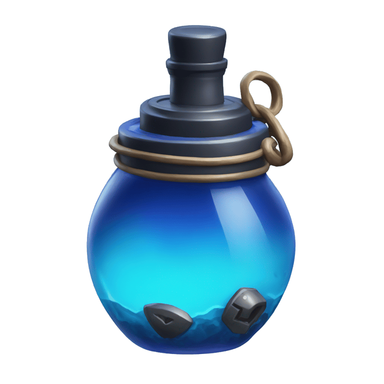 genmoji: blue Fortnite Mini Potion