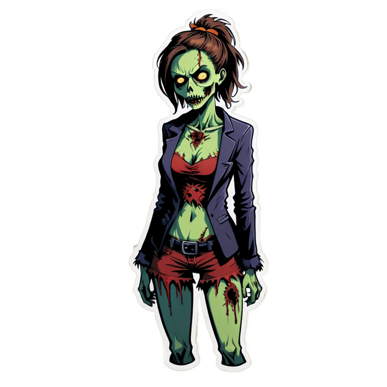genmoji：sexy zombie girl