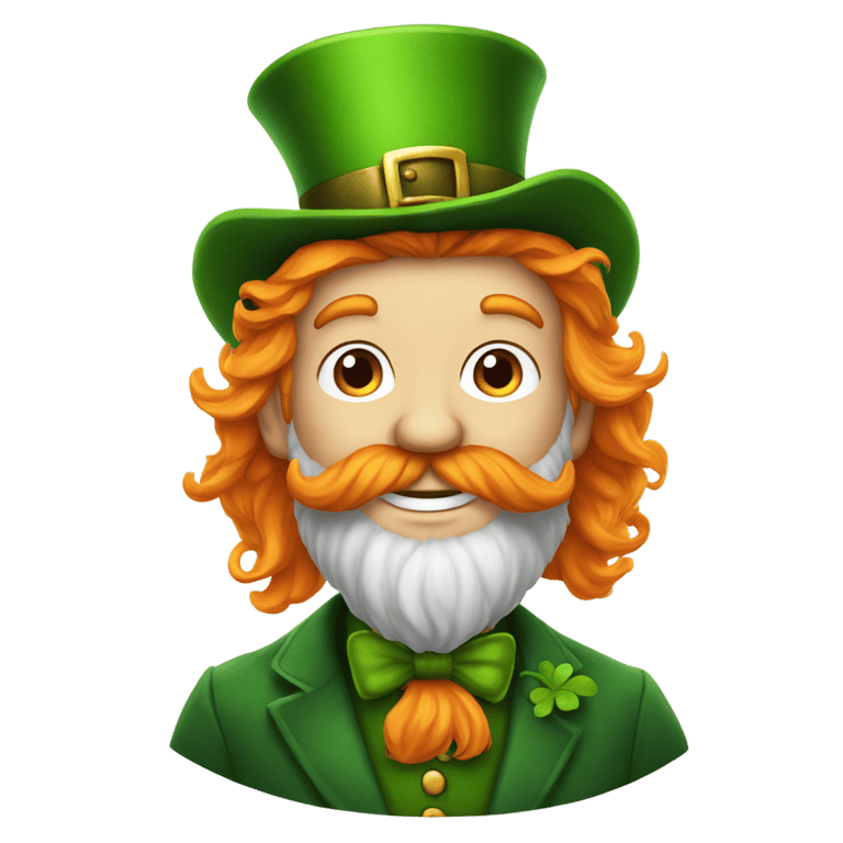 genmoji: Leprechaun with orange beard