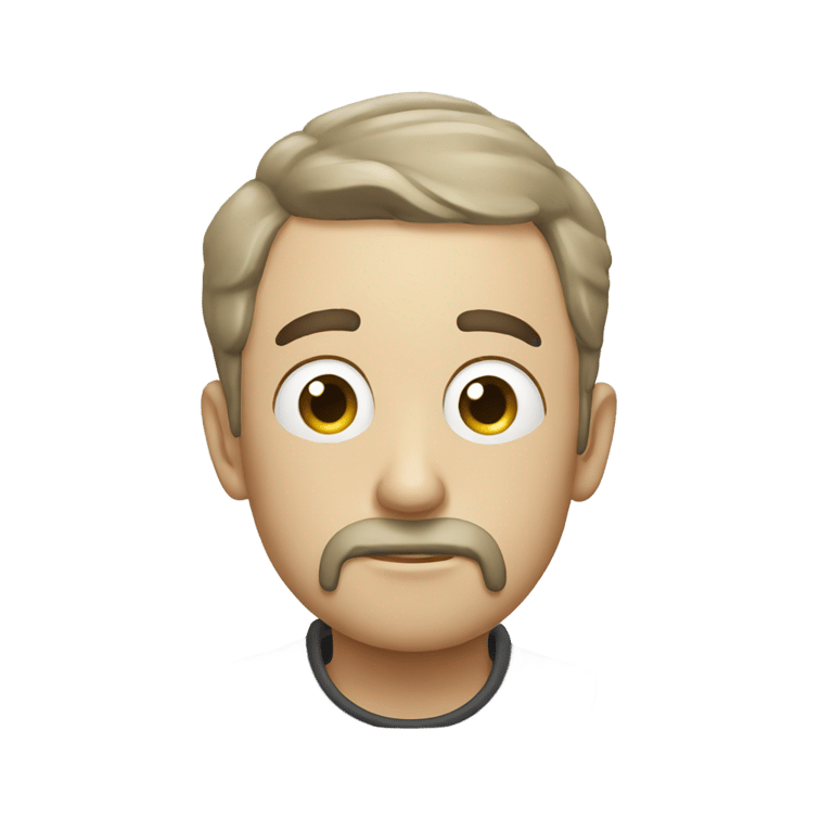 genmoji : Draw a whispering man