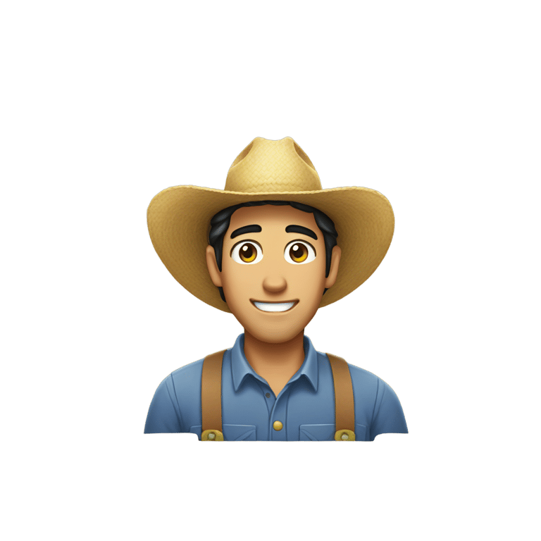 絵文字：zach king as a farmer