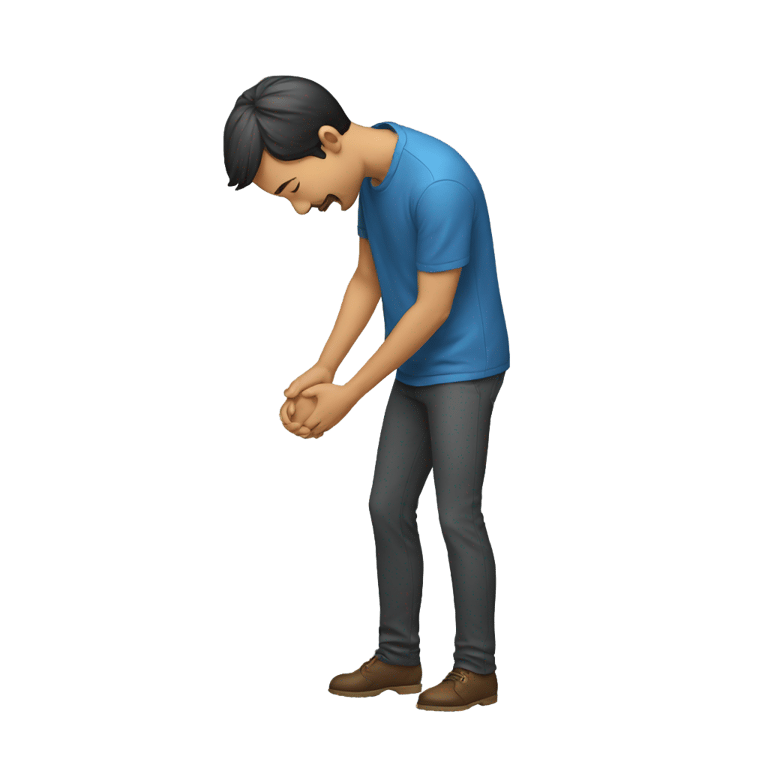 genmoji: Man Bowing