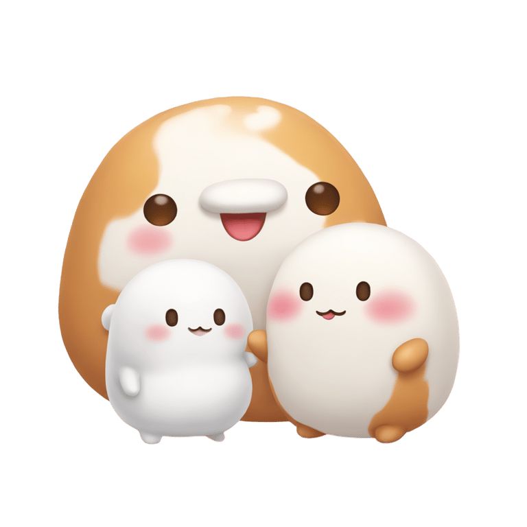 genmoji: Molang and Piu piu