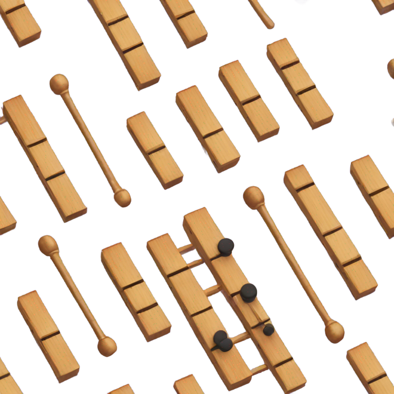 genmoji : Letter x made out of xylophones