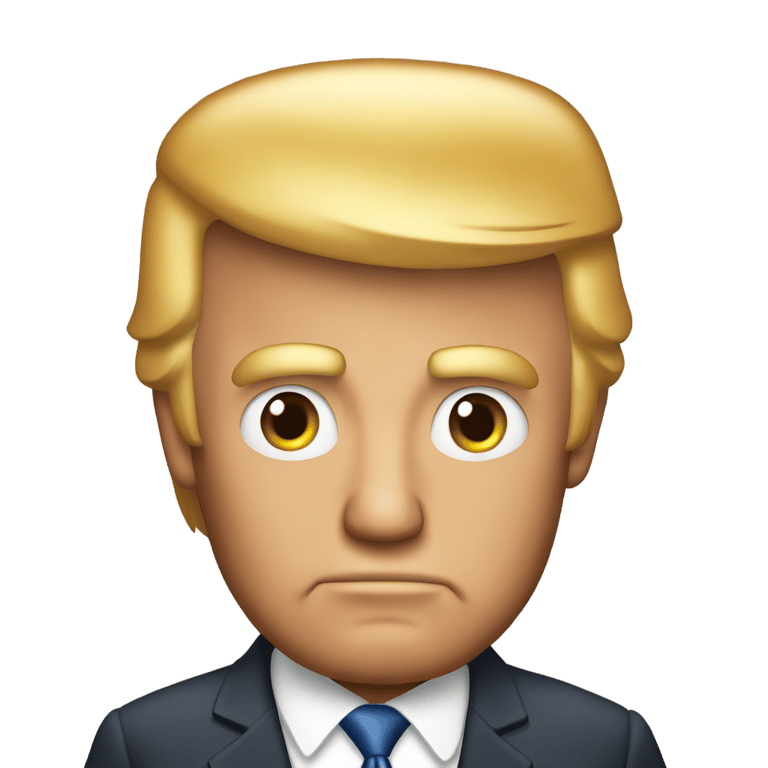 genmoji : Donald Trump Rusting