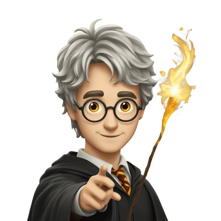 genmoji: harry potter using magic