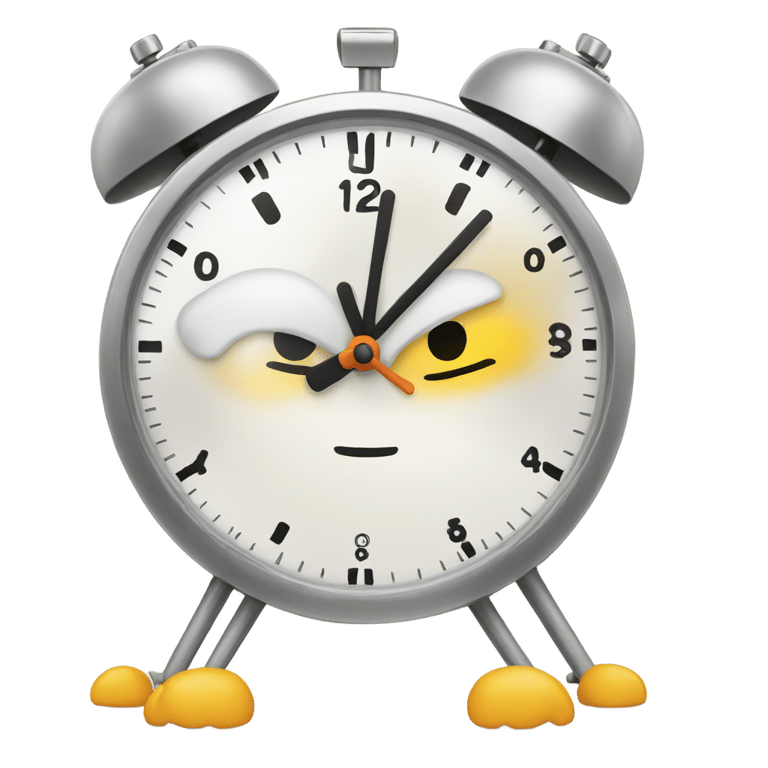 genmoji: Cute alarm clock