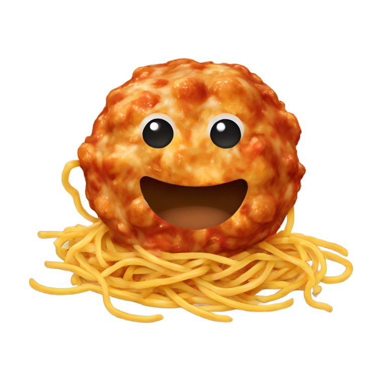 genmoji: Spaghetti meatball