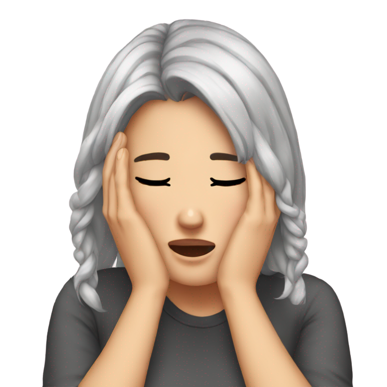 genmoji: girl facepalm