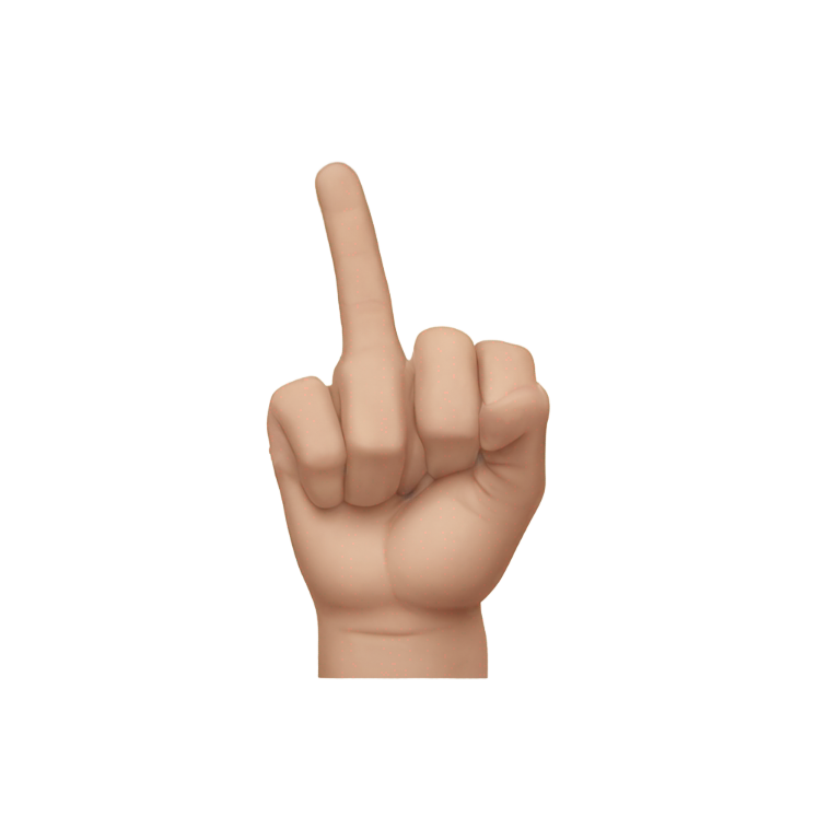 genmoji: Middle finger in virgina