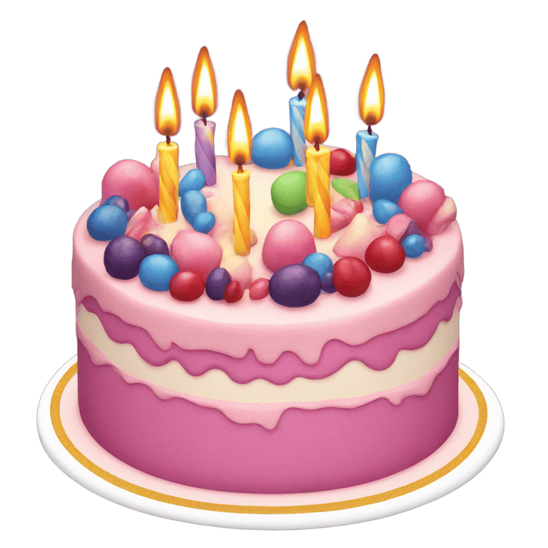 genmoji: birthday cake