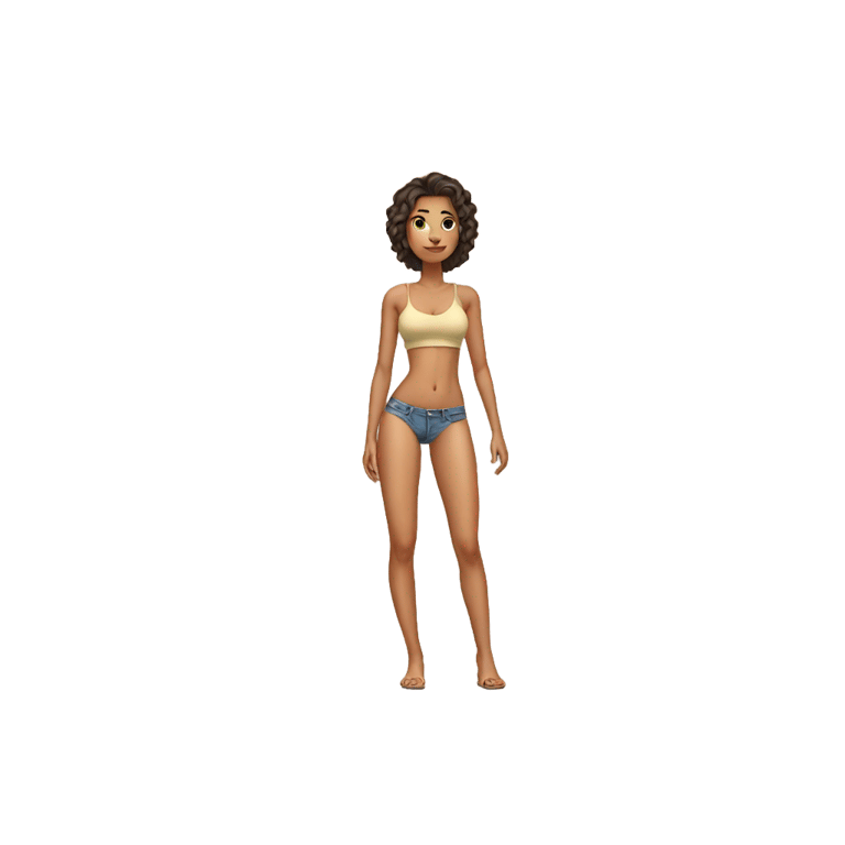 genmoji: hot girl with small top