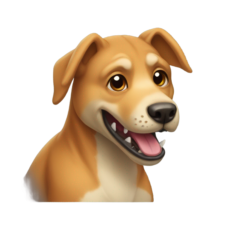 絵文字：犬と恐竜のミックス