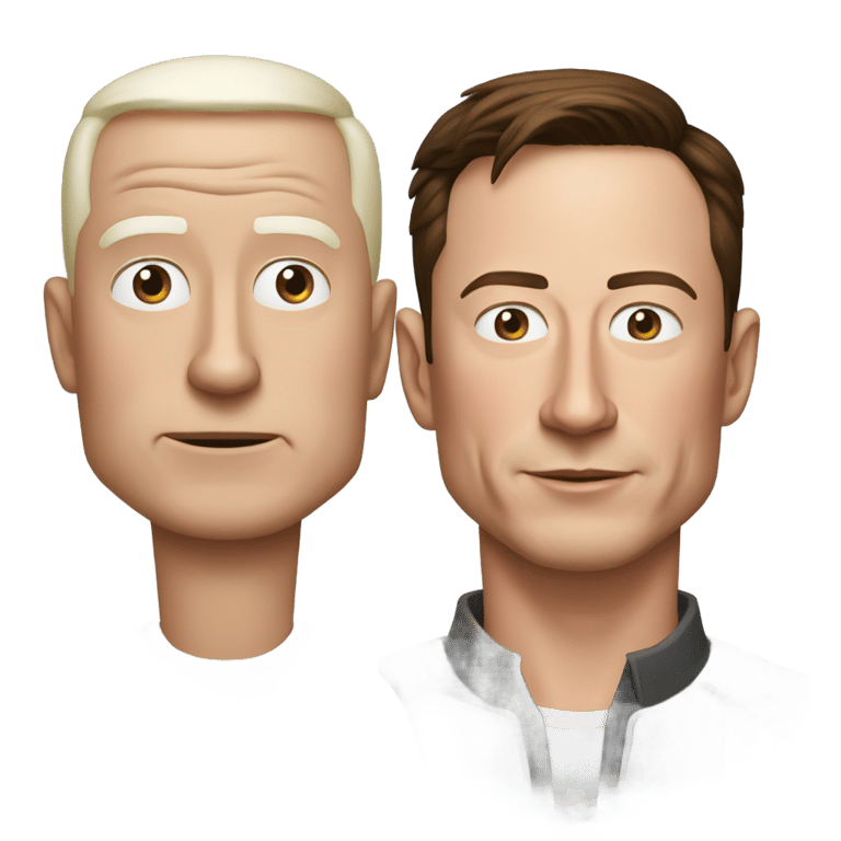 genmoji: Jeff Bezos vs Elon Musk