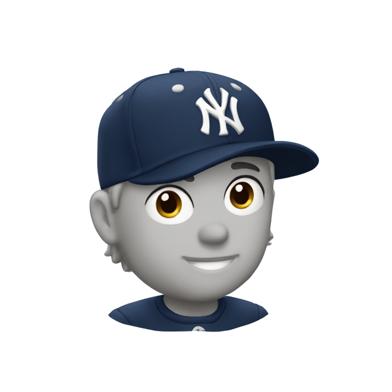 絵文字：Moyai Yankees cap