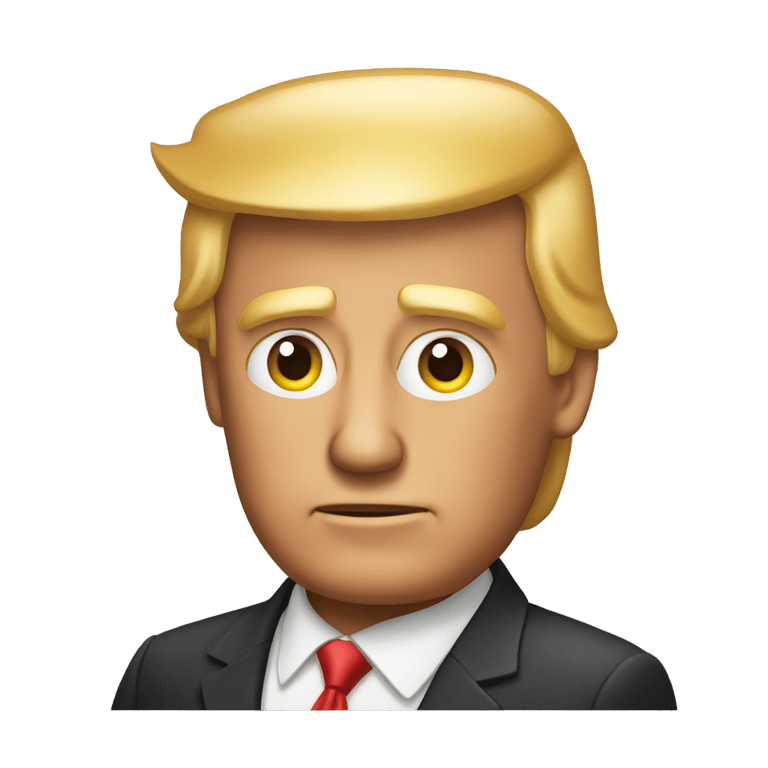 genmoji : Donald Trump Rusting