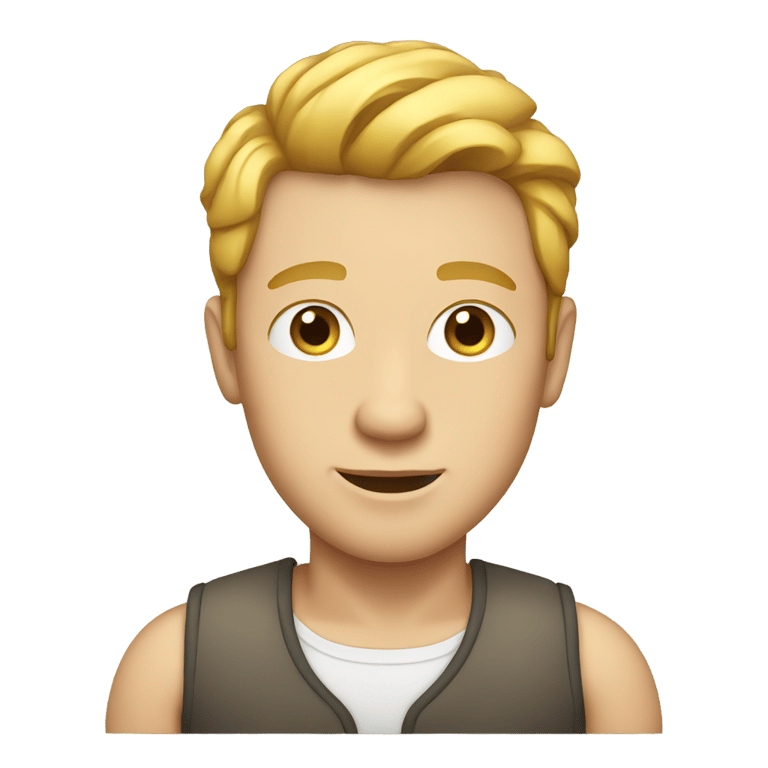 genmoji: white man wearing dress