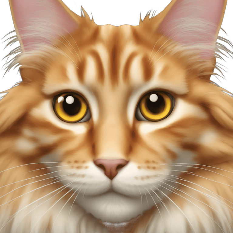 genmoji: Ginger Maine coon