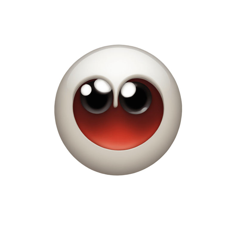 genmoji: bloodshot eyes