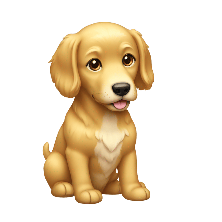 genmoji：可爱的金毛犬