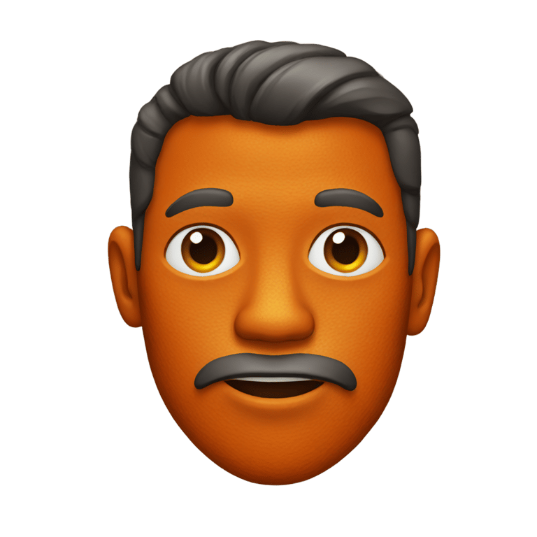 genmoji: Man With Orang Skin