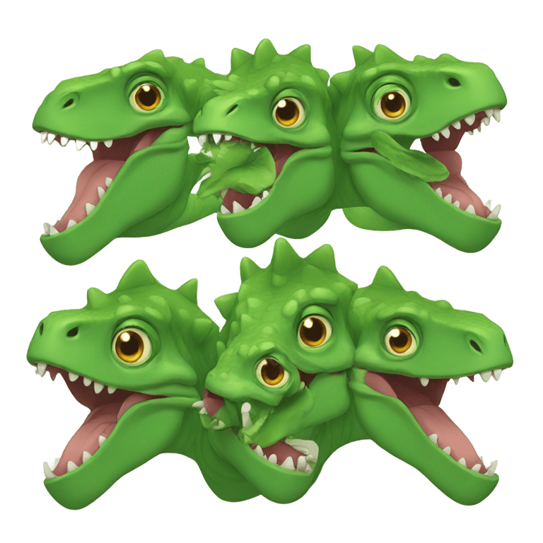 genmoji: Three headed Dino