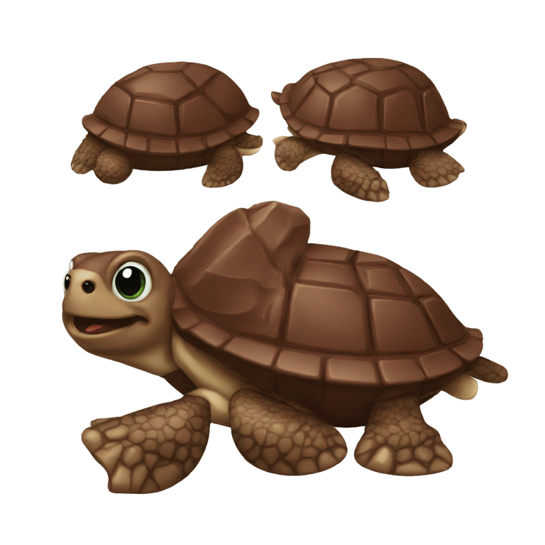 genmoji: Chocolate turtle