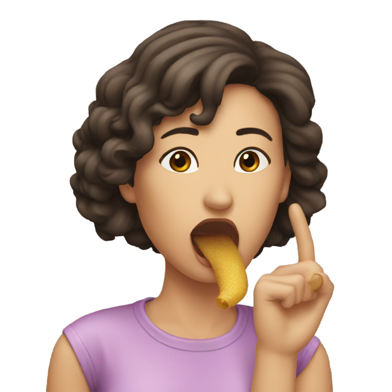 genmoji: Woman sucking dick