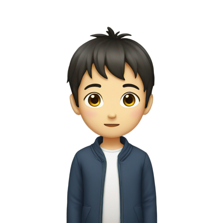 genmoji: a Japanese boy named hiro