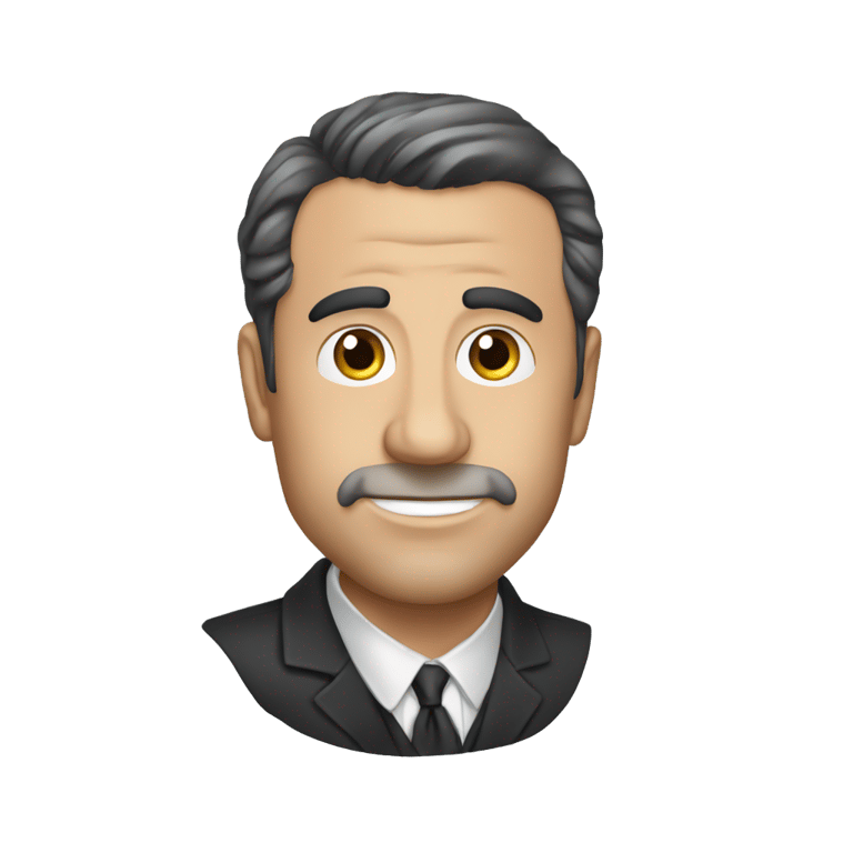 genmoji: Michael scarn with a big cheek