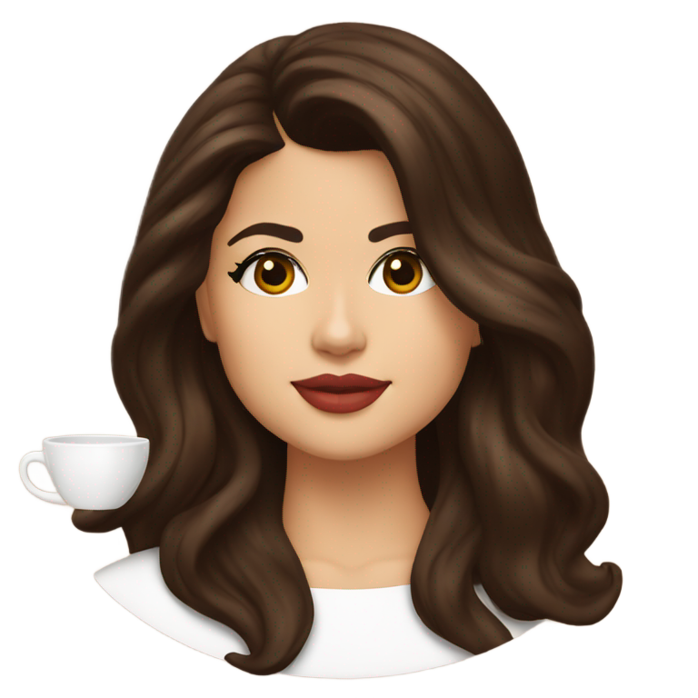 絵文字：Selena Gomez coffee