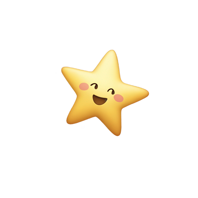 genmoji: star flying in air