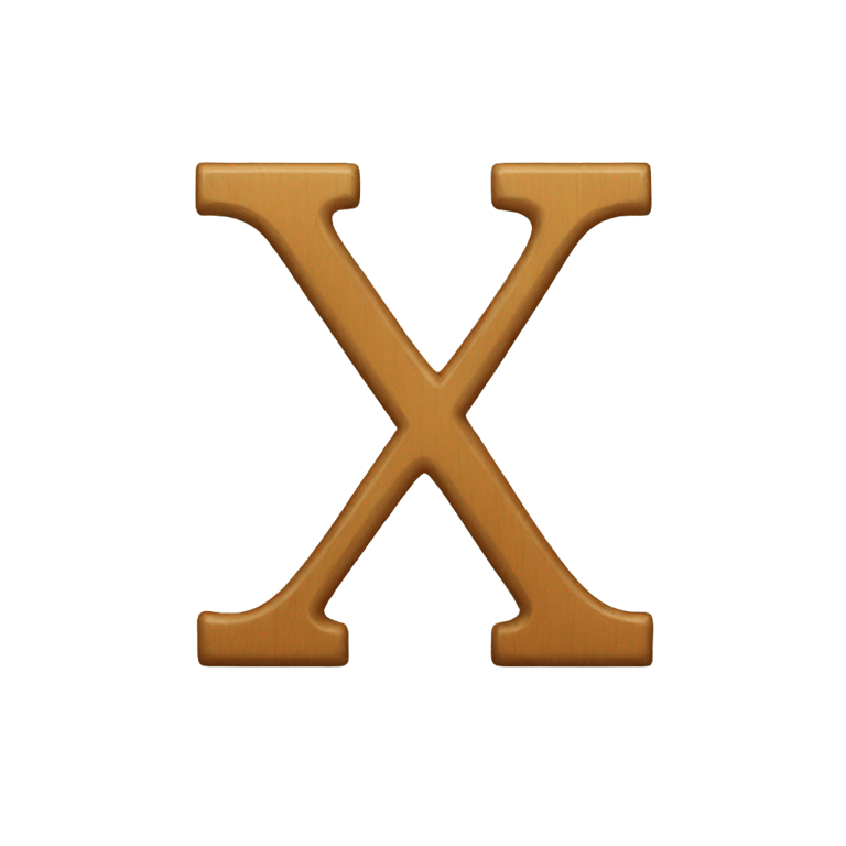 genmoji: Letter x