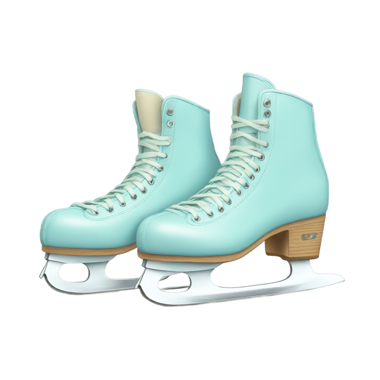 genmoji : Pair of skates in pastel colors