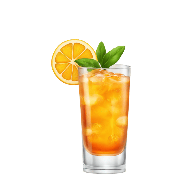 genmoji: Apperol spritz in glass